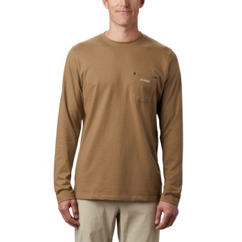 Pánské Mikiny Columbia PHG Roughtail Work Long Sleeve Pocket Hnědé MQAZND962